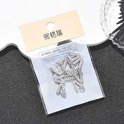 Messing micro pave klare zirkonia anhänger&nbsp;XGRQ29717-394P-V