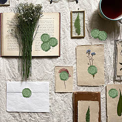 50шт. клейкие восковые наклейки&nbsp;DIY-CA0006-16O