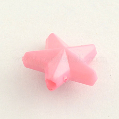 不透明なアクリルビーズ  スター  ミックスカラー  11x11x5mm  穴：1.5mm  約2660個/500g&nbsp;SACR-Q099-M82
