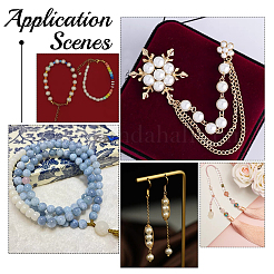 Бусины из натурального и окрашенного кракле-агата arricraf&nbsp;G-AR0003-41B-10mm