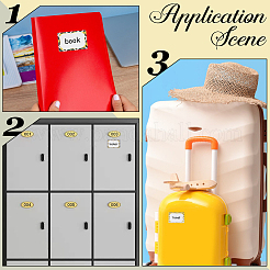 ПВХ самоклеющиеся наклейки DIY-WH20007-64G