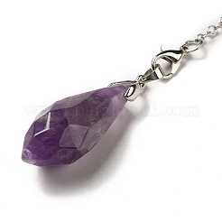 Natürliche Amethyst Pendel Pendel Anhänger&nbsp;G-H286-03P-04