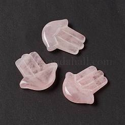 Rosa naturale cabochon di quarzo&nbsp;G-E579-04J