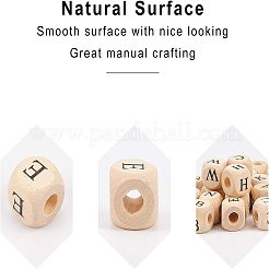 Натуральные деревянные европейские бусины WOOD-OC0001-42B