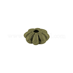 Stile tibetano del fiore della lega del distanziatore perline&nbsp;TIBEB-0885-AB-FF
