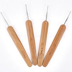 4 шт. 2 стиля бамбуковая ручка железный крючок спицы&nbsp;TOOL-DJ0001-48
