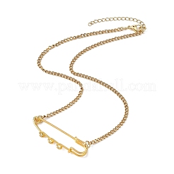 Кулон в виде железного килта с булавкой&nbsp;NJEW-JN05680