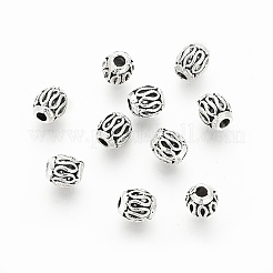 Сплавочные овальные бусины тибетского стиля &nbsp;PALLOY-P184-04AS-RS