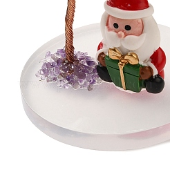 Decorazioni per alberi di natale con scaglie di pietre preziose naturali&nbsp;DJEW-K028-03D