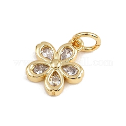 Pendentifs avec zircon cubiques à micro-pavés en laiton&nbsp;KK-A269-03A-G01