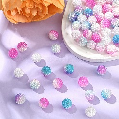 80 шт.4 цвета акриловые бусины из искусственного жемчуга&nbsp;OACR-YW0002-57