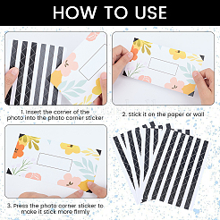 Autocollants d'angle en papier photo&nbsp;AJEW-WH20060-63C