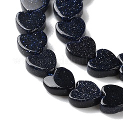 Синтетический синий авантюрин бисер нитей G-M403-A50-02A