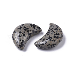 Форма луны натуральная далматинская яшма исцеляющий кристалл карманные пальмовые камни X-G-T132-001