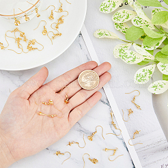 30 шт. 3 стильных крючка для сережек из латуни с покрытием KK-DC0002-04