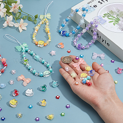 DIY-Sets zur Herstellung von Anhängerdekorationen aus Acrylperlen und Nylonfäden&nbsp;DIY-AR0004-23