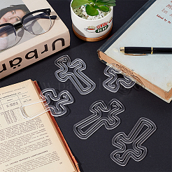 16 шт. прозрачная акриловая скрепка&nbsp;AJEW-PH0007-88