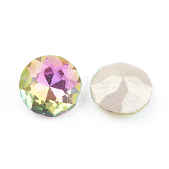 Заостренные задние и задние боковые кабошоны из стразного стекла&nbsp;RGLA-J012-8mm-001VR