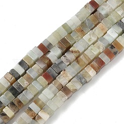 Натуральный цветок амазонитовые бусины пряди G-I394-A11