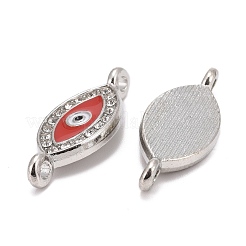 Соединители звеньев сплава горный хрусталь&nbsp;LS-ALRI-H249-26x10x2mm-PM