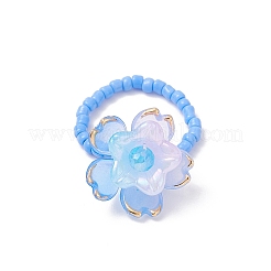 4шт стеклянные кольца на палец RJEW-TA00213