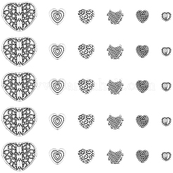 60шт 6 стиля бусины из сплава в тибетском стиле&nbsp;TIBE-SC0002-44