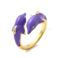 Манжеты из латуни с эмалью RJEW-P166-04G