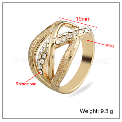 Anelli da donna multistrato in lega di zinco con strass&nbsp;IA4421-10