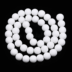 Chapelets de perles en verre opaques&nbsp;GLAA-T032-P8mm-MD02