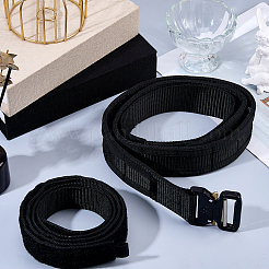 Cinturillas de nailon ajustables con hebillas de aleación negra para exteriores.&nbsp;AJEW-WH0643-212A-01