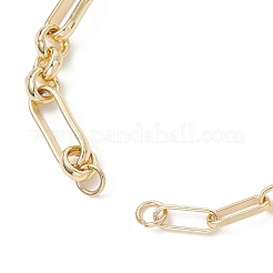 Изготовление браслетов из латуни с комбинированными цепочками&nbsp;AJEW-JB01564