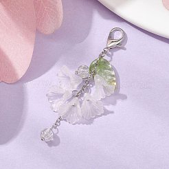 2 colgante de flor acrílica.&nbsp;AC-CJC176-P