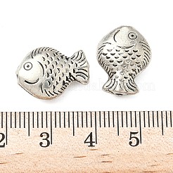 Сплавочные овальные бусины тибетского стиля  TIBEB-L008-01B-AS