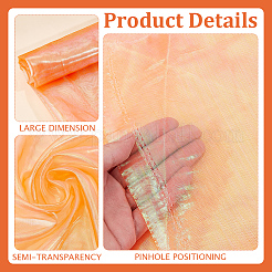 1 pièce de tissu laser en polyester&nbsp;AJEW-GF0014-48A