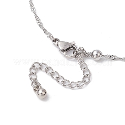 Браслеты на ногу из нержавеющей стали 304 сингапурская цепочка AJEW-AN00646