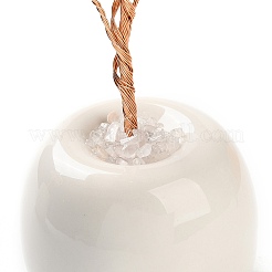 Украшения из натуральной смешанной каменной крошки «Древо жизни» DJEW-C016-02K