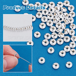 56шт 925 бусины из стерлингового серебра STER-ME0001-25