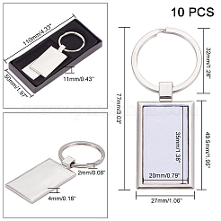 Porte-clés vierge en alliage&nbsp;KEYC-PH0001-24