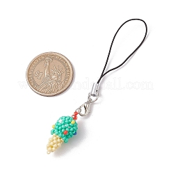 Decorazioni pendenti con perline di vetro a forma di gelato&nbsp;HJEW-MZ00179-02