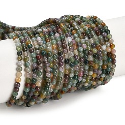 Natur Indien Achat Perle Stränge&nbsp;X-G-A130-3mm-K12