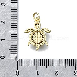 Латунные микропаве прозрачные подвески с фианитом KK-V010-07G-02