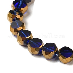 Стеклянные бусины с гальваническим покрытием  EGLA-P061-01B-01