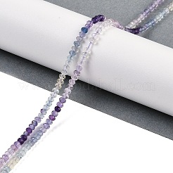 Градиент цвета натуральные разноцветные флюоритовые бусины нити G-H071-A04-01