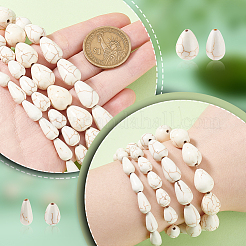 110шт 4 стиля синтетические бирюзовые бусины G-GA0001-74A