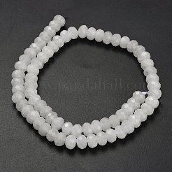 Бусины из натурального белого нефрита&nbsp;G-Z111-A36