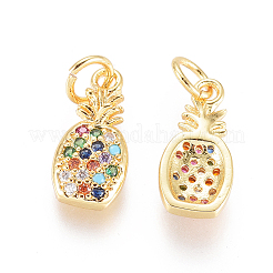 Латунные микро проложить кубического циркония подвески&nbsp;X1-ZIRC-L093-27G