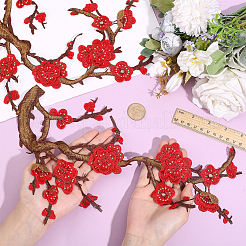 Нашивки на одежду из полиэстера&nbsp;PATC-WH0021-035B