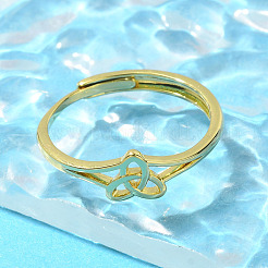 Латунные регулируемые кольца для женщин&nbsp;RJEW-R005-05G