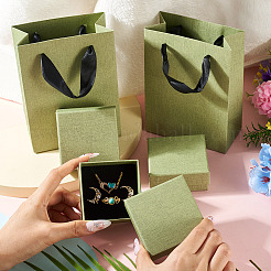 3 boîte de présentation carrée en papier pour bijoux&nbsp;CON-TA0001-39E-01