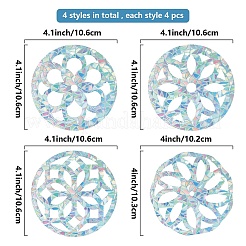 Водостойкая ПВХ цветная лазерная витражная оконная пленка статические наклейки DIY-WH0314-106